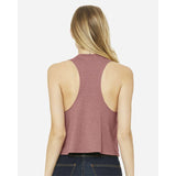 BELLA + CANVAS - Women's Racerback Crop Tank - 6682 - Heather Mauve