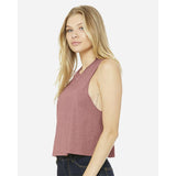 BELLA + CANVAS - Women's Racerback Crop Tank - 6682 - Heather Mauve