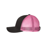 Richardson - Low Pro Trucker Cap - 115 - Black/ Neon Pink