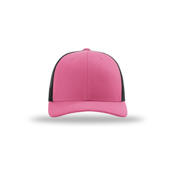 Richardson - Low Pro Trucker Cap - 115 - Hot Pink/ Black