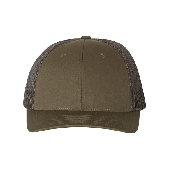 Richardson - Low Pro Trucker Cap - 115 - Chocolate Chip/ Grey Brown