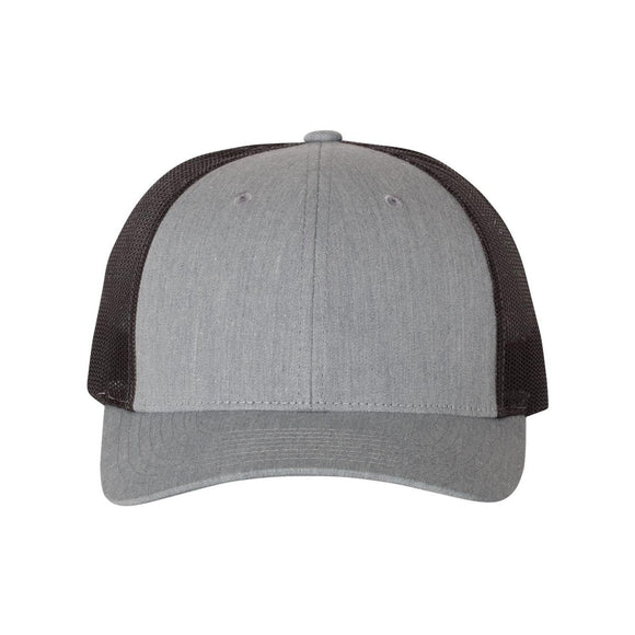 Richardson - Low Pro Trucker Cap - 115 - Heather Grey/ Dark Charcoal