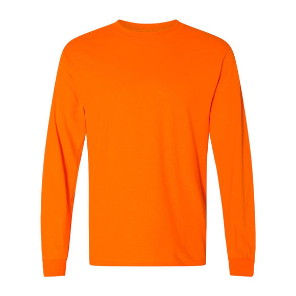 Gildan - DryBlend® 50/50 Long Sleeve T-Shirt - 8400 - Safety Orange