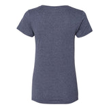 Gildan - Women's Heavy Cotton™ V-Neck T-Shirt - 5V00L - Heather Navy