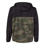 Independent Trading Co. - Lightweight Windbreaker Full-Zip Jacket - EXP54LWZ - Black/ Forest Camo