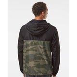 Independent Trading Co. - Lightweight Windbreaker Full-Zip Jacket - EXP54LWZ - Black/ Forest Camo