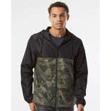 Independent Trading Co. - Lightweight Windbreaker Full-Zip Jacket - EXP54LWZ - Black/ Forest Camo