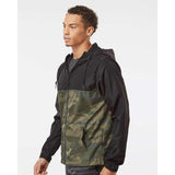 Independent Trading Co. - Lightweight Windbreaker Full-Zip Jacket - EXP54LWZ - Black/ Forest Camo