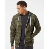 Independent Trading Co. - Lightweight Full-Zip Hooded Sweatshirt - AFX90UNZ - Forest Camo