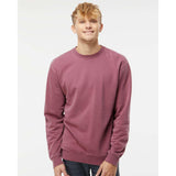 Independent Trading Co. - Midweight Pigment-Dyed Crewneck Sweatshirt - PRM3500 - Pigment Maroon