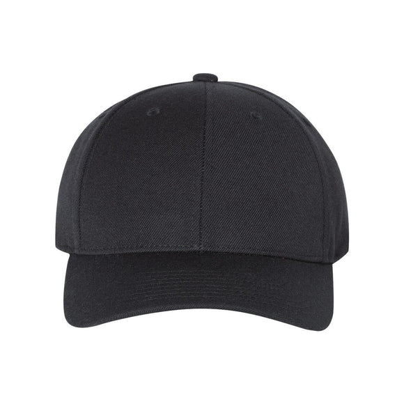 YP Classics - Premium Curved Visor Snapback Cap - 6789M - Black