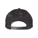 YP Classics - Premium Flat Bill Snapback Cap - 6089M - Multicam Black