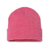 Sportsman - 12" Solid Cuffed Beanie - SP12 - Heather Red