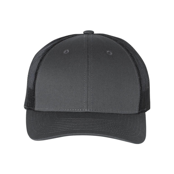 Richardson - Low Pro Trucker Cap - 115 - Charcoal/ Black