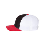 Richardson - Twill Back Trucker Cap - 312 - Black/ White/ Red