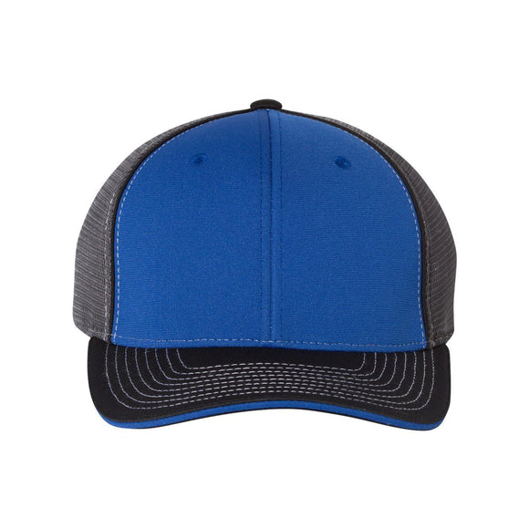 Richardson - Pulse Sportmesh R-Flex Cap - 172 - Royal/ Charcoal/ Black Tri