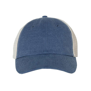 Sportsman - Pigment-Dyed Trucker Cap - SP510 - Royal/ Stone