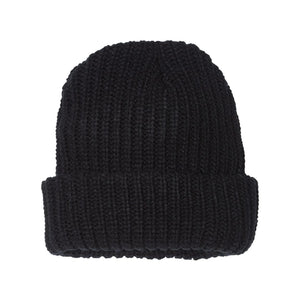 Sportsman - 12" Chunky Cuffed Beanie - SP90 - Black