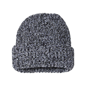 Sportsman - 12" Chunky Cuffed Beanie - SP90 - Black/ Natural