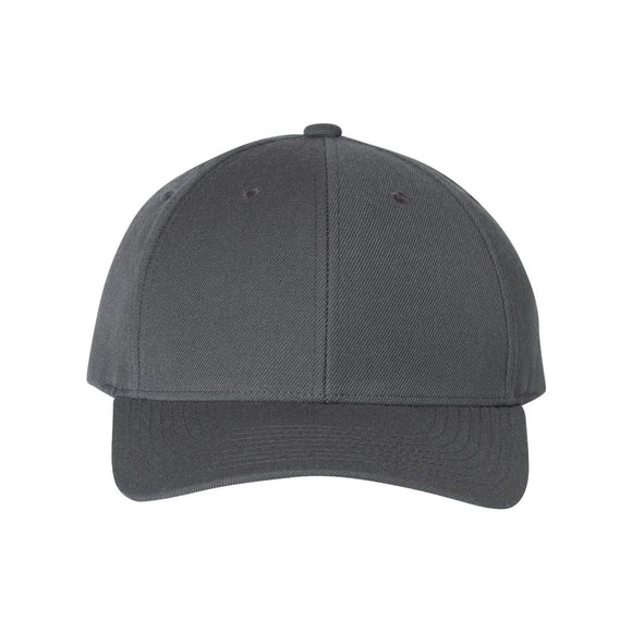 YP Classics - Premium Curved Visor Snapback Cap - 6789M - Dark Grey