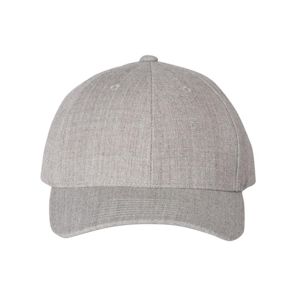 YP Classics - Premium Curved Visor Snapback Cap - 6789M - Heather Grey