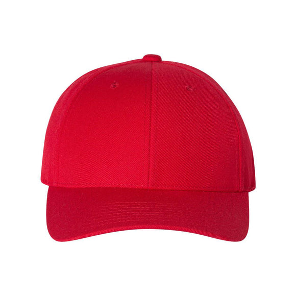 6789M YP Classics Premium Curved Visor Snapback Cap Red