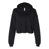 BELLA + CANVAS - Women's Crop Fleece Hoodie Sweatshirt - 7502 - Black