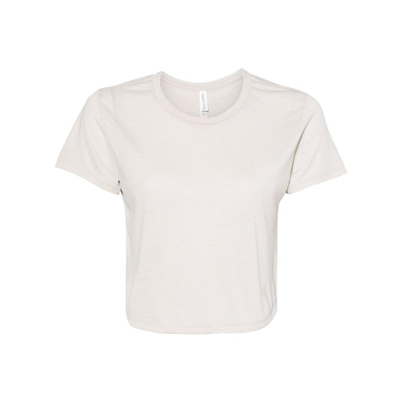 BELLA + CANVAS - Women’s Flowy Crop Tee - 8882 - Heather Dust