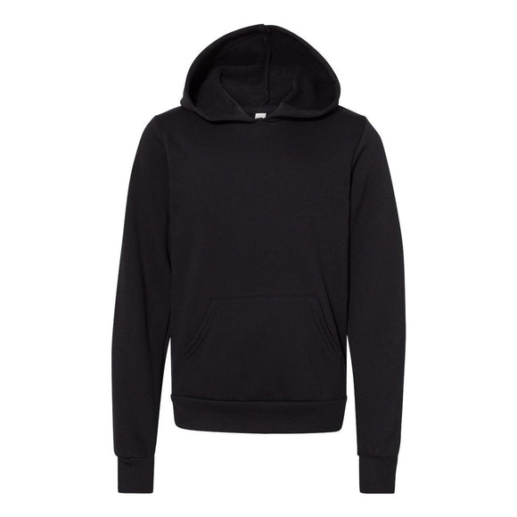 BELLA + CANVAS - Youth Sponge Fleece Hoodie Sweatshirt - 3719Y - Black