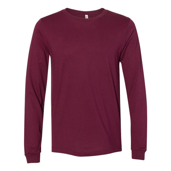 BELLA + CANVAS - Jersey Long Sleeve Tee - 3501 - Maroon