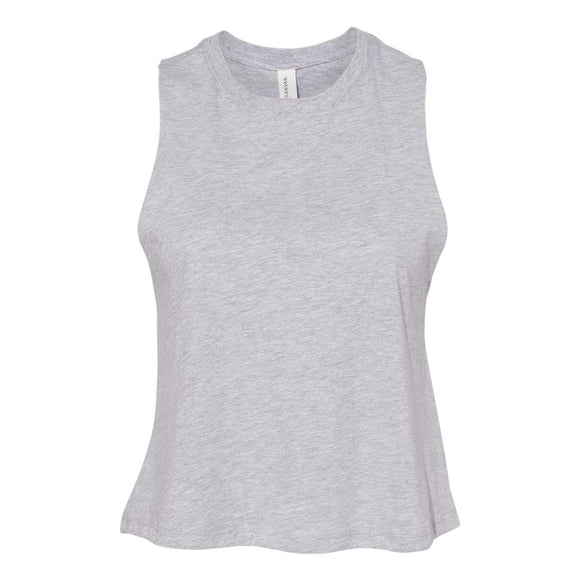 BELLA + CANVAS - Women's Racerback Crop Tank - 6682 - Athletic Heather