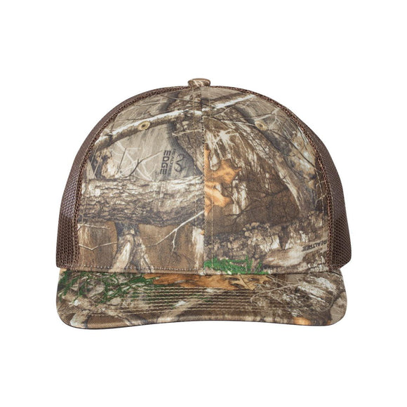 Richardson - Printed Trucker Cap - 112P - Realtree Edge/ Brown