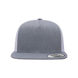 YP Classics - Five-Panel Classic Trucker Cap - 6006 - Heather/ White