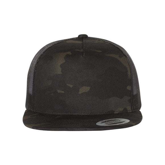 YP Classics - Five-Panel Classic Trucker Cap - 6006 - Multicam Black/ Black