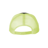 YP Classics - Retro Trucker Cap - 6606 - Charcoal/ Neon Green