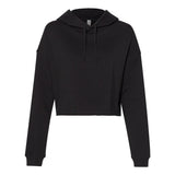 Independent Trading Co. - Women’s Lightweight Crop Hooded Sweatshirt - AFX64CRP - Black