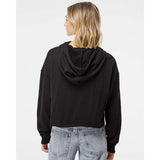 Independent Trading Co. - Women’s Lightweight Crop Hooded Sweatshirt - AFX64CRP - Black