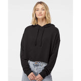 Independent Trading Co. - Women’s Lightweight Crop Hooded Sweatshirt - AFX64CRP - Black