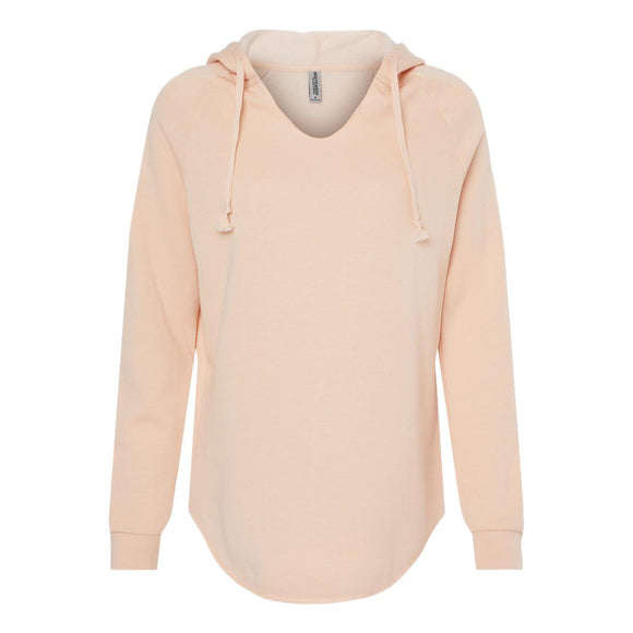 Independent Trading Co. - Women’s Lightweight California Wave Wash Hooded Sweatshirt - PRM2500 - Blush