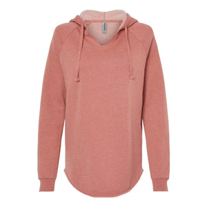 Independent Trading Co. - Women’s Lightweight California Wave Wash Hooded Sweatshirt - PRM2500 - Dusty Rose