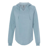 Independent Trading Co. - Women’s Lightweight California Wave Wash Hooded Sweatshirt - PRM2500 - Misty Blue