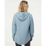 Independent Trading Co. - Women’s Lightweight California Wave Wash Hooded Sweatshirt - PRM2500 - Misty Blue