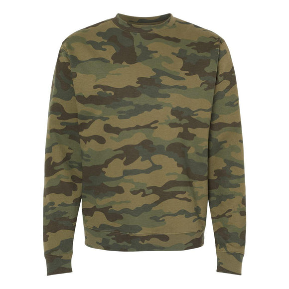 Independent Trading Co. - Midweight Crewneck Sweatshirt - SS3000 - Forest Camo