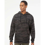 Independent Trading Co. - Midweight Hooded Sweatshirt - SS4500 - Black Camo