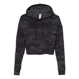 Independent Trading Co. - Women’s Lightweight Crop Hooded Sweatshirt - AFX64CRP - Black Camo