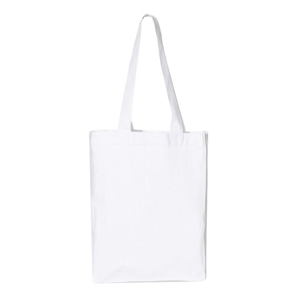 Q-Tees - 12L Gussetted Shopping Bag - Q1000 - White