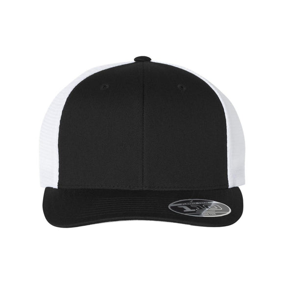 Flexfit - 110® Mesh-Back Cap - 110M - Black/ White