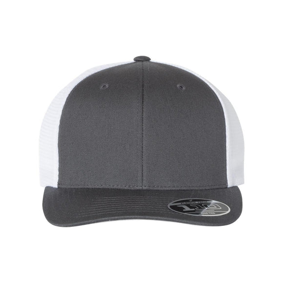 Flexfit - 110® Mesh-Back Cap - 110M - Charcoal/ White