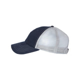 Valucap - Contrast-Stitch Mesh-Back Cap - 3100 - Navy/ Grey