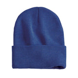 Sportsman - 12" Solid Cuffed Beanie - SP12 - Heather Dark Royal